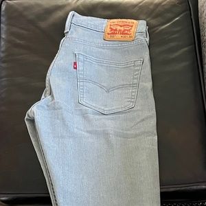 Levi's Mens 511 Light Grey Jeans